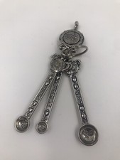 Silver Tone Decorative Measuring Spoons Pinch Dash Smidgen