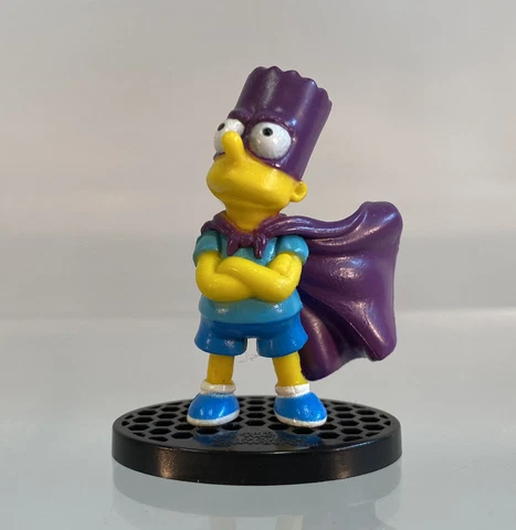 Simpsons Bartman 2” Mini Figure On Base Bart Simpson Cape 2015 Greenbrier Cover