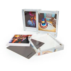 3x Fuji Instax Square Rahmen Bilderrahmen Acrylglas Aufsteller Fotorahmen 8,5x7 - Picture 1 of 7