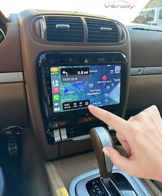 9" Carplay para 2004-2006 Porsche Cayenne Android 14 coche estéreo Radio GPS - Image 1 of 4