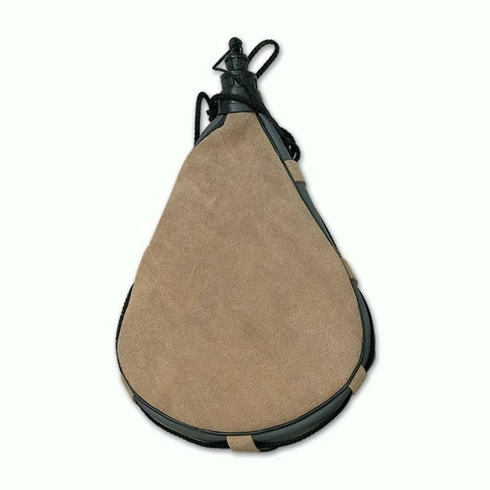 Bota de Vino Recta en Piel de Serraje 2 Litros. Camping Caza Aire Libre 77805 - Imagen 1 de 1