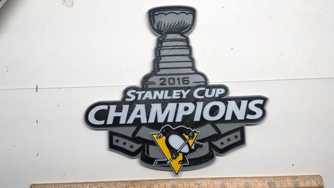 Pittsburgh Penguins 2016 Stanley Cup Champs 3D Hockey Logo - Emblem, Magnet !! Cover