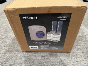 uPunch HN4540 Small Business Start-Up Kit HN4000 Time Clock 400 Cards, 4 Ribbons - Picture 1 of 4