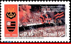 2557 BRAZIL 1995 FLAMENGO, FAMOUS CLUB, SOCCER FOOTBALL, MI# 2669 RHM C-1969 MNH - Picture 1 of 2