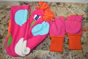 Gap Kids Scarf & Glove Set Girls Pink  Size Medium 8 Scarve Mittens