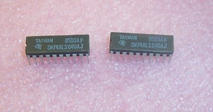 QTY (5) SN74ALS640AJ TI 20 PIN CERAMIC DIP PACKAGE BUS TRANSCEIVER NOS - Picture 1 of 1