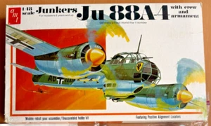 AMT German Junkers Ju-88 A-4 (1970) vintage 1/48 kit New old stock FREE UK POST - Picture 1 of 2