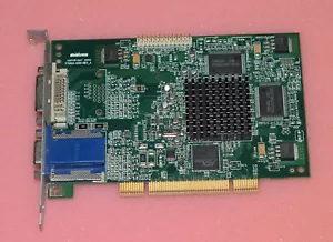 Tested retro PCI Matrox G450 dual graphics card 32 Mb DVI VGA G45 32Mb - Picture 1 of 4