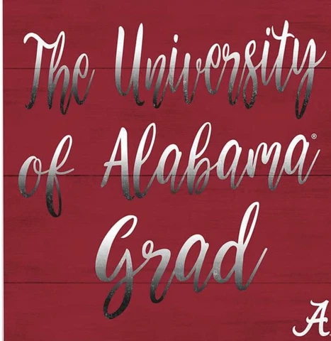 University of Alabama Grad Wall Plaque By kh sports fan Cover