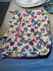 Vera Bradley Lighten Up Expandable Tote Falling Flowers Neutral bag-17x14x8- New - Picture 1 of 4