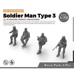 SSMODEL SSTR72907 1/72 Flames Of War FOW 20mm Miniatures Soldier Man Type 3 - Picture 1 of 6