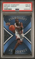 2008-09 Upper Deck Starquest Cyan Rare Michael Jordan PSA 8 NM-MT Chicago Bulls