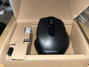 AmazonBasics Ergonomic Wireless PC Mouse - DPI adjustable - Black - Picture 1 of 3
