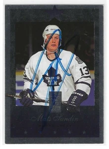 Mats Sundin Signed 1995/96 Donruss Elite Card #72 Toronto Maple Leafs - Picture 1 of 1