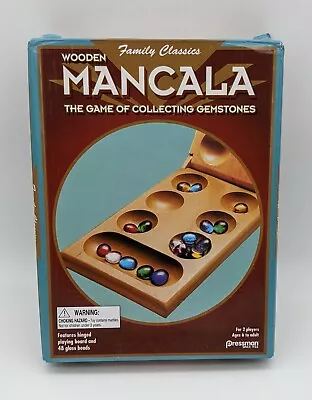 Pressman Mancala - Real Wood Folding Set, with Multicolor Stones by Pressman - Image 1 of 4