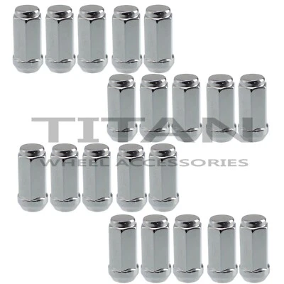 20 Chrome Truck Lug Nuts | 9/16" X 18 | Fits Dodge Ram 1500 Dakota Durango 1.95" - Image 1 of 3