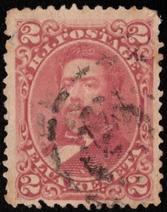 Hawaii - 1883 - 2 Cents King David Kalakaua #38 F-VF Guaranteed Lilac Rose Shade - Picture 1 of 1