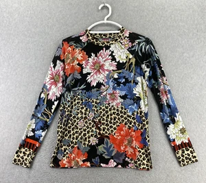 Johnny Was Ontari Raglan Tee Shirt Top XXS Floral Bamboo Stretch - Picture 1 of 9