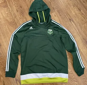 Adidas MLS Portland Timbers Youth Hoodie Sweatshirt Size L 14-16 - Picture 1 of 4