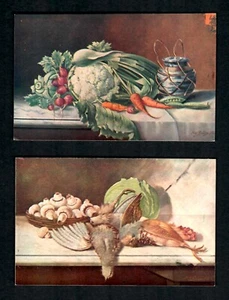 GReb Germany 2 pcs Color Souvenir Series 229 231 "Signed" Bird's Vegetables - Picture 1 of 2