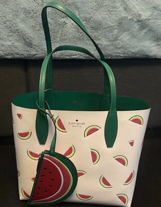 NEU Kate Spade Wassermelone WHAT-A-MELON creme grün Beuteltasche Tasche Neu mit Etikett $ 359 Einzelhandel - Bild 1 von 9