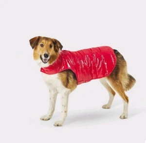Wondershop Dog Puffer Jacket Coat Green Size Medium NEW - Picture 1 of 12