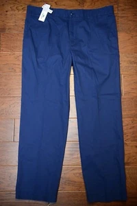 Lacoste Men's Regular Fit Dark Blue Cotton Chino Pants Big & Tall W40 L35 EU 50 - Picture 1 of 11