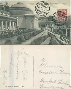 Italy 1913 Genova Ferrovia Postmark Cancel Postcard - Picture 1 of 2