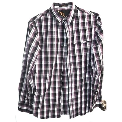 Helix Mens Modern Fit Casual Long Sleeve Button Down Shirt Size Medium - Image 1 of 3