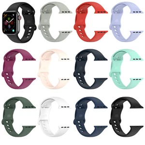 For Watch iWatch Series 6 SE 5 4 3 38/40 42/44mm TPU Wristwatch Band Strap - Picture 1 of 12