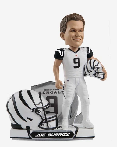 Joe Burrow Cincinnati Bengals 2022 Alternate Helmet Bobblehead Cover