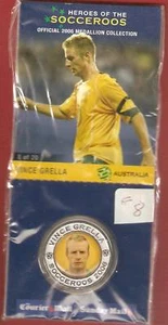VINCE GRELLA SOCCEROOS MEDALLION #8 - Picture 1 of 1