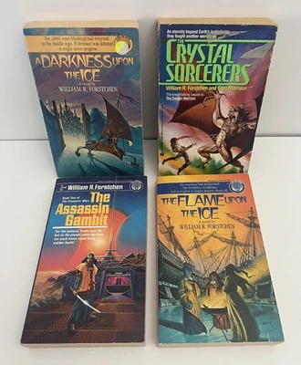 William R. Forstchen Vintage Lot of 4 Sci Fi Paperback Books ~ DEL RAY AVON - Image 1 of 4