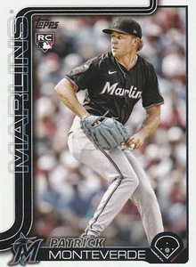2025 Topps Update Series #US211 Patrick Monteverde RC Miami Marlins - Picture 1 of 2
