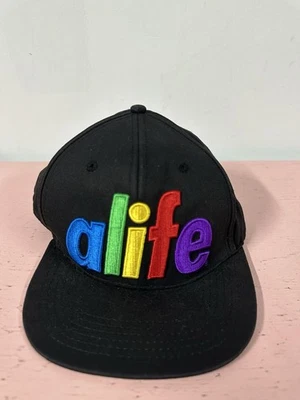Кепка бейсболка Alife NYC уличная одежда радужная многоцветный логотип черная мужская - Изображение 1 из 4