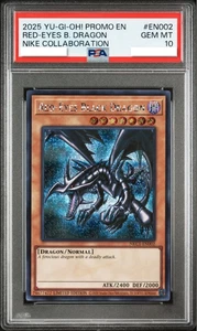 PSA 10 Red-Eyes Black Dragon Nike Worlds Promo NKC1-EN002 Yugioh Card Japanese - Picture 1 of 3