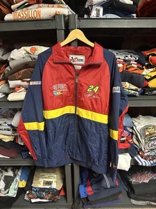 Vintage 90s Chase Authentic’s NASCAR Jeff Gordon Windbreaker Jacket Size Large - Picture 1 of 3