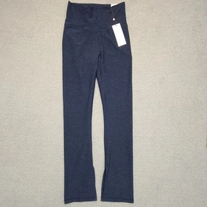 Calia Leggings Womens Medium Blue Lustralux High Rise Slim Flare Silhouette - Picture 1 of 9