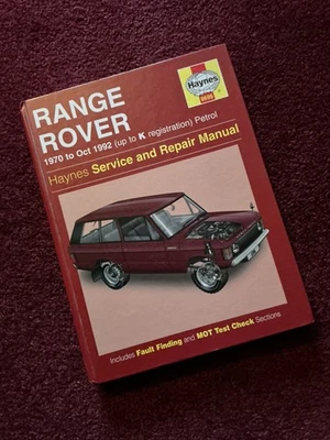 Range Rover Classic Haynes Workshop  Manual - 1970 To Oct 1992 up to K reg  - Image 1 of 4