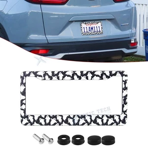 Cute Ghost Solid Car Front Bumper License Plate Cover Protector Kit Anti-Scratch - Bild 1 von 16