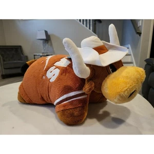 Pillow Pets UT Longhorn Bevo Hook Em Horns Texas College EUC - Picture 1 of 5