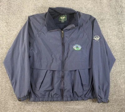 AT&T Pebble Beach Golf Jacket Adult M Blue Windbreaker National Pro-Am PGA Tour - Image 1 of 4