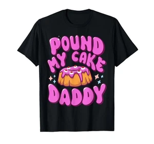 Lustiges Herren-T-Shirt Large Pound My Cake Daddy Meme schwarz - Bild 1 von 1