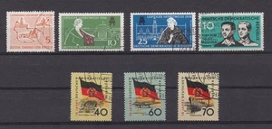 Colección DDR de Alemania de 7 sellos usados cancelados 1957-59 - Lote GDDR1 - Imagen 1 de 3