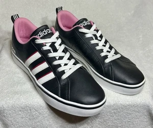 Adidas Womens VS Pace B74539 Black Casual Shoes Sneakers Size 8 1/2 VG+ - Picture 1 of 9