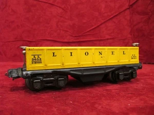 Lionel No. 3652 Operating Barrel Car, Yellow ~ TESTED AND WORKED - Picture 1 of 12