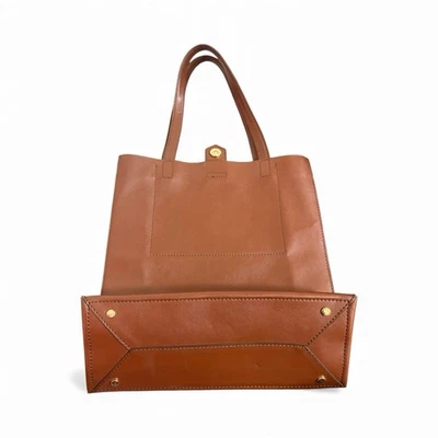 Banana Republic Leather Tall Portfolio Tote Bag Laptop Or iPad Cinnamon - Image 1 of 4
