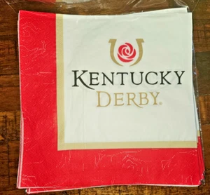 Kentucky Derby Napkins Paper 16 Pack 6 1/2" Horse Race Tableware Churchill Downs - Picture 1 of 3