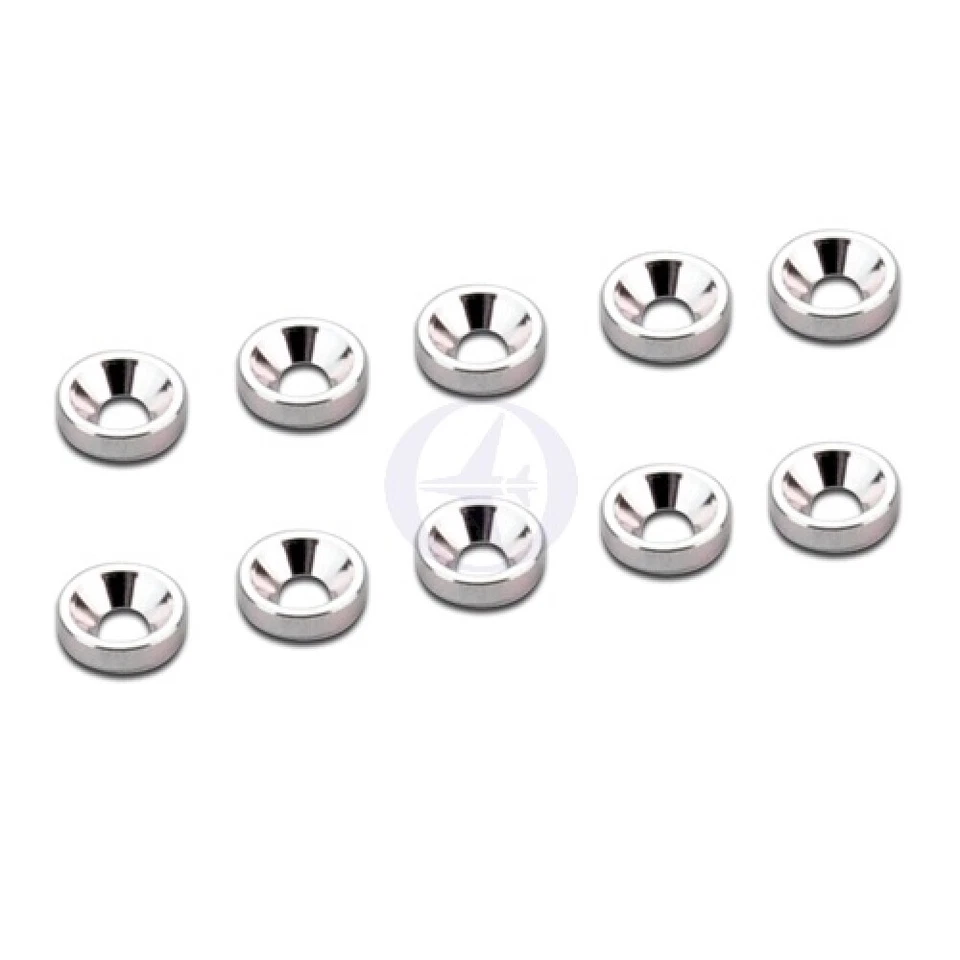 PD1938 Thunder Tiger Slices Tapered For M4 Senk-Kopf-Schrauben, Alu, Silver (10 - Image 1 of 1