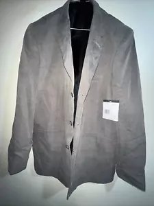 Claiborne Jacket Mens 44R Gray Blazer Polyester 3 Button Suit Coat - Picture 1 of 5